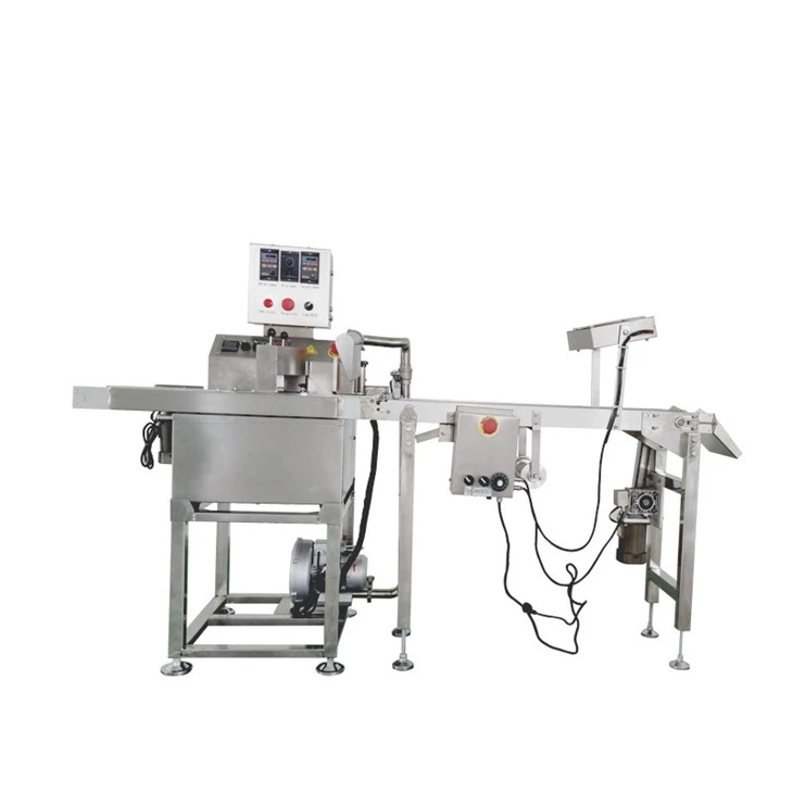 Mini Chocolate Enrober Machine Cooling Belt And Cooling Fan Mini Chocolate Enrober Machine Cooling Belt And Cooling Fan